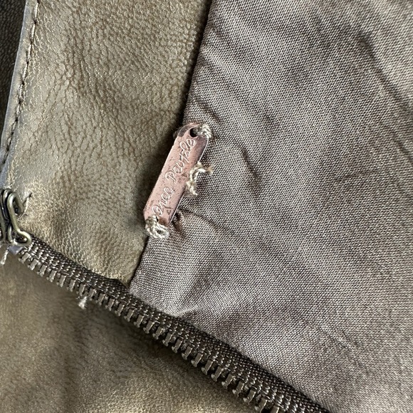 Free People Skirt 4 Mini Brown Faux Suede Modern Femme Mini Boho Western - Picture 5 of 6